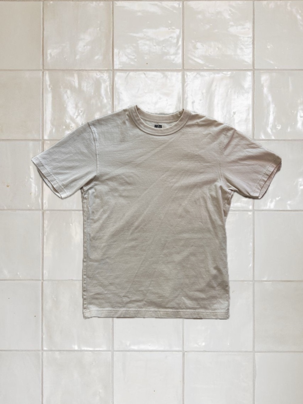 Uniqlo cream shirt